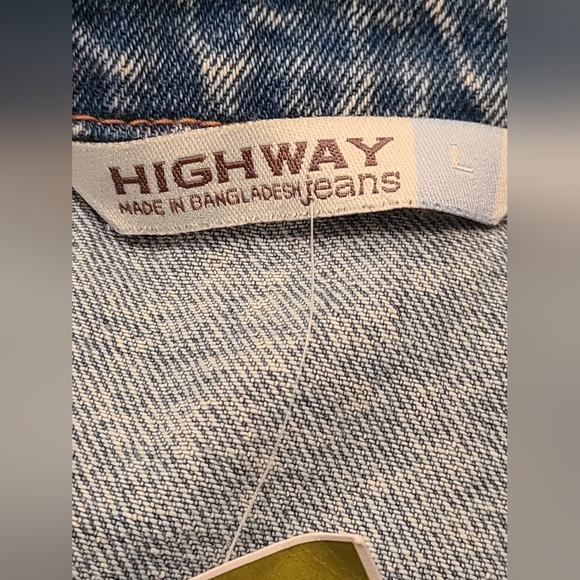 NWT Highway size L blue jean jacket - Picture 4 of 11